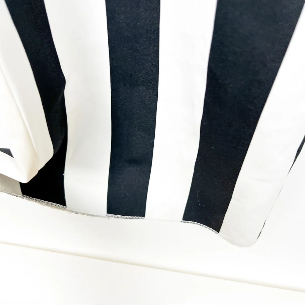 Alice + Olivia Paulette Striped Wide-Leg Trouser Pants Size 4 - Picture 5 of 11